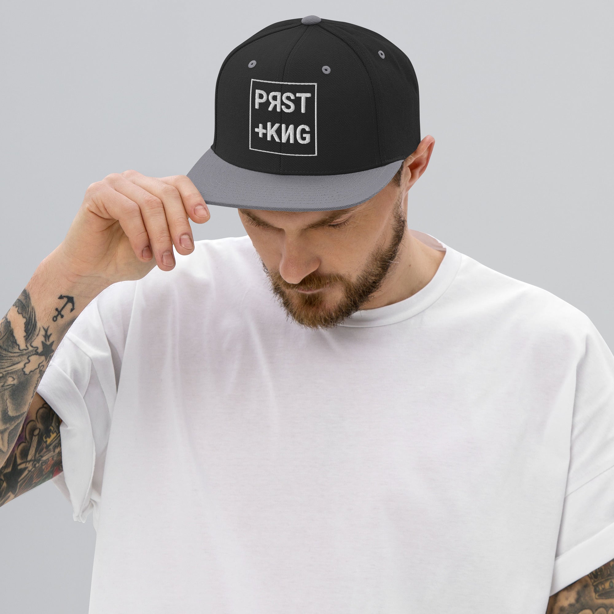 PRST+KNG Box Embroidered Snapback