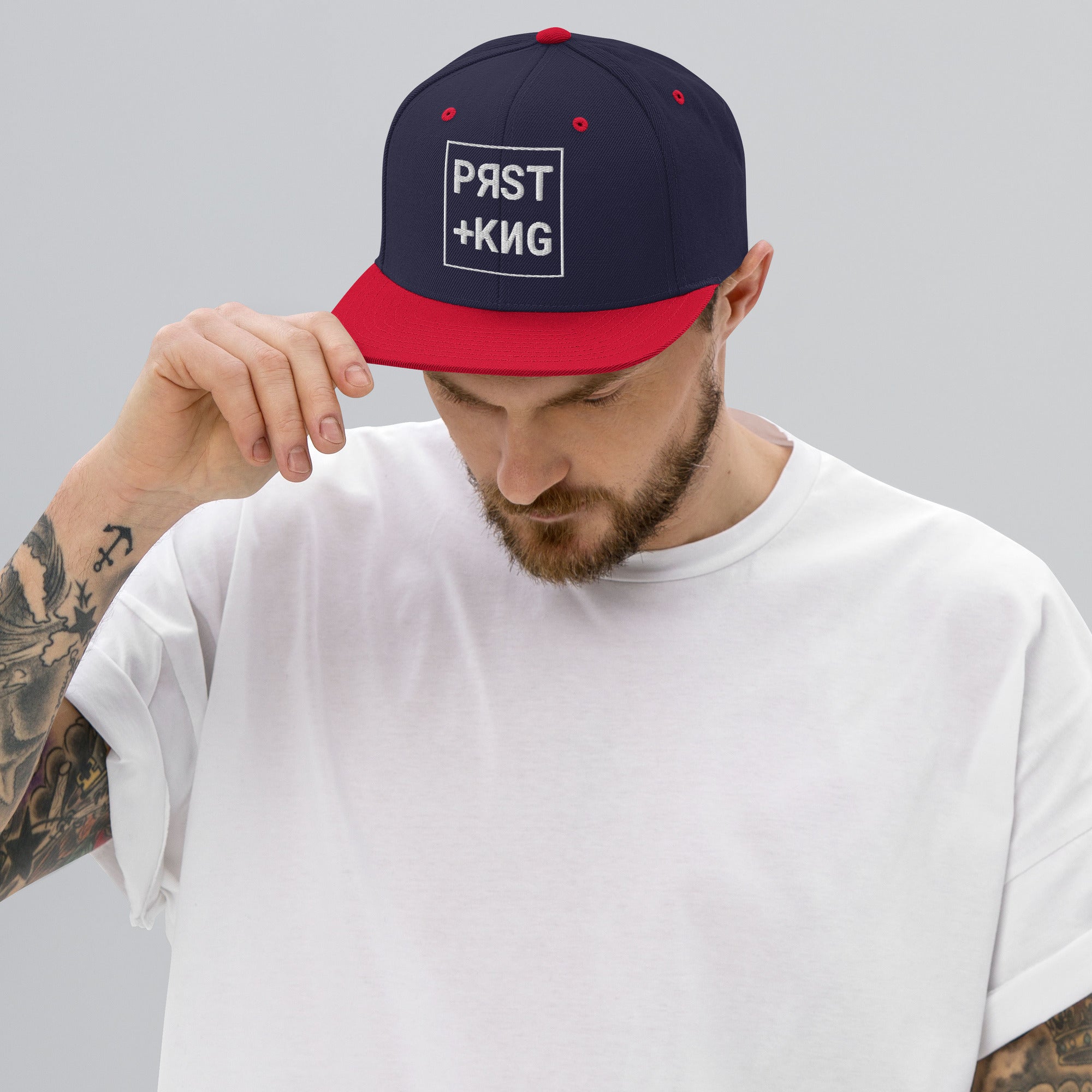 PRST+KNG Box Embroidered Snapback