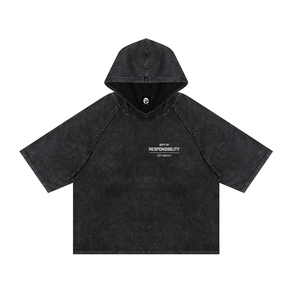 Dept of Responsibility #001 Boxy Short Sleeve Hoodie
