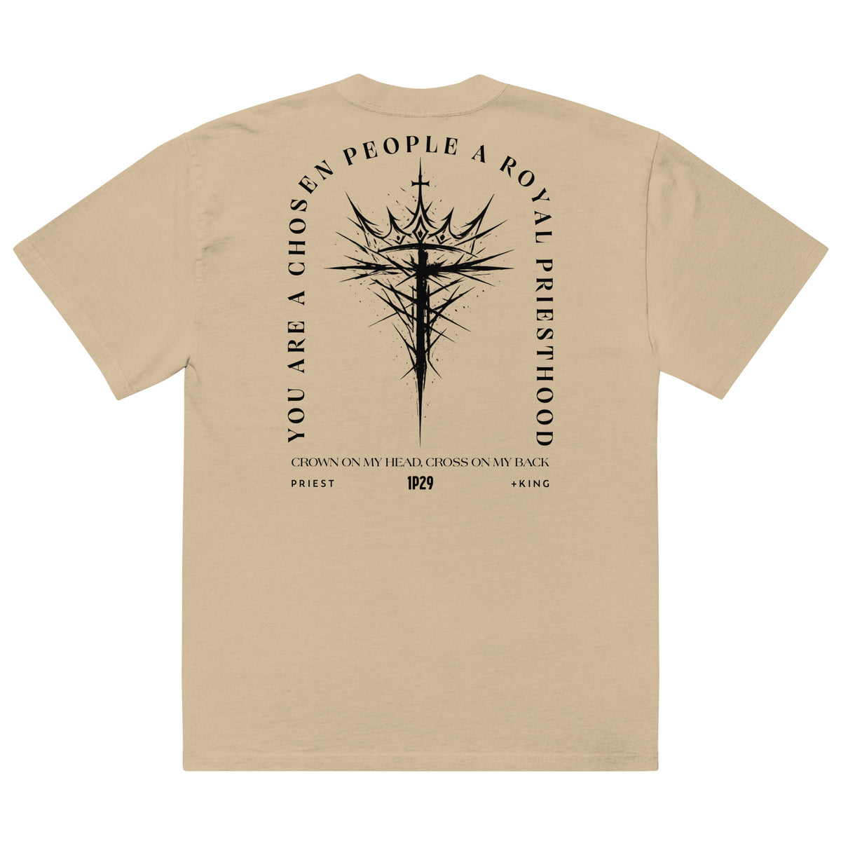 Cross on My Back Oversized Tee
