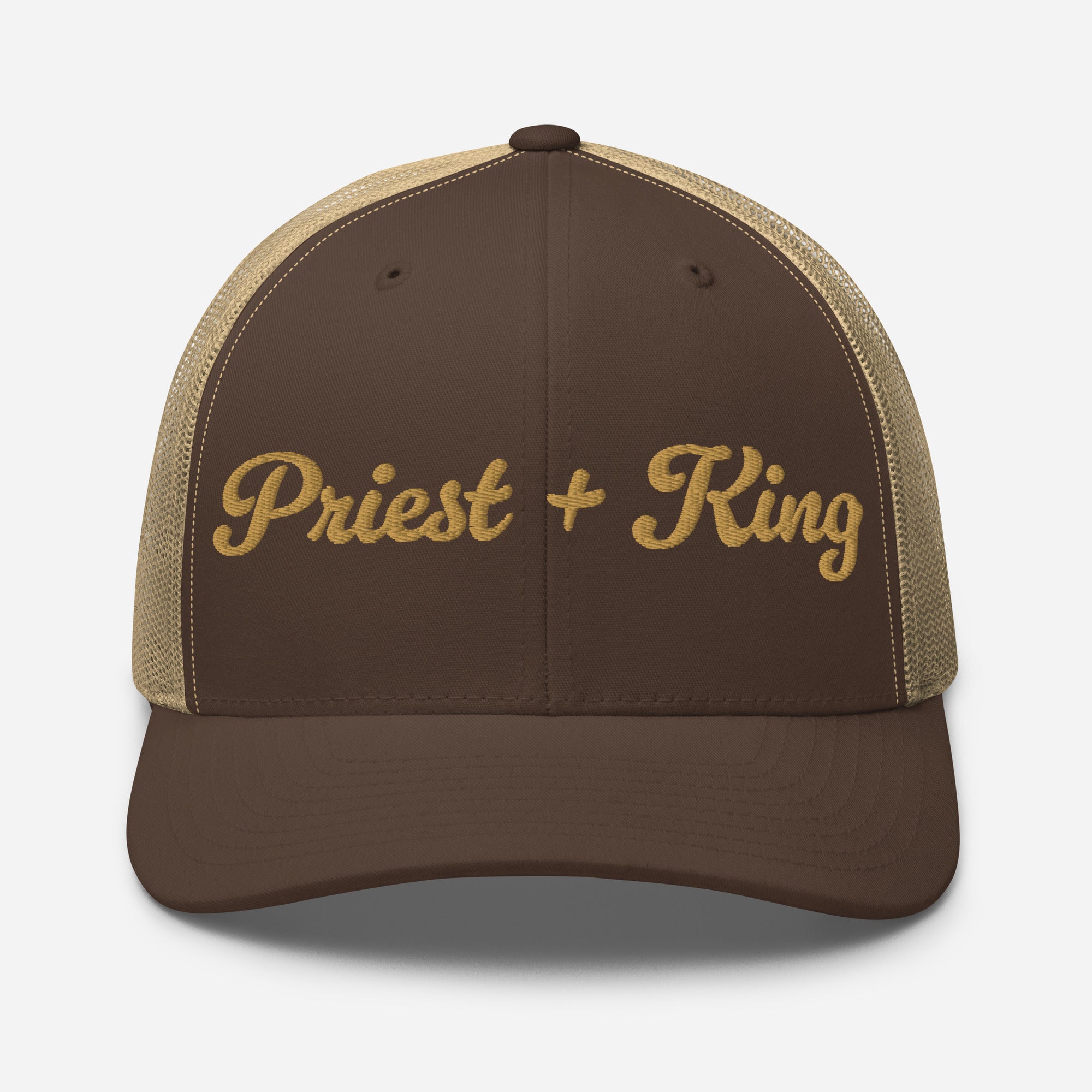Priest + King High Stakes Embroidered Trucker