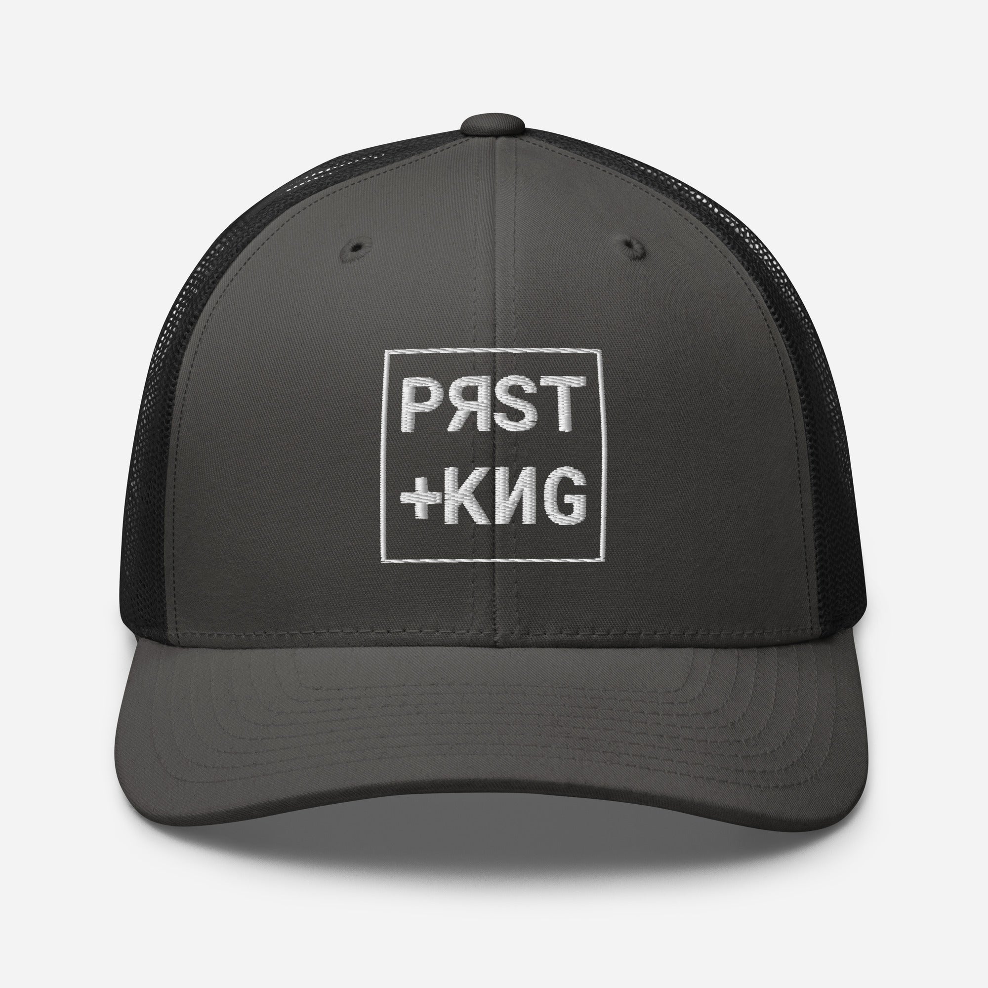 PRST+KNG Box Embroidered Trucker