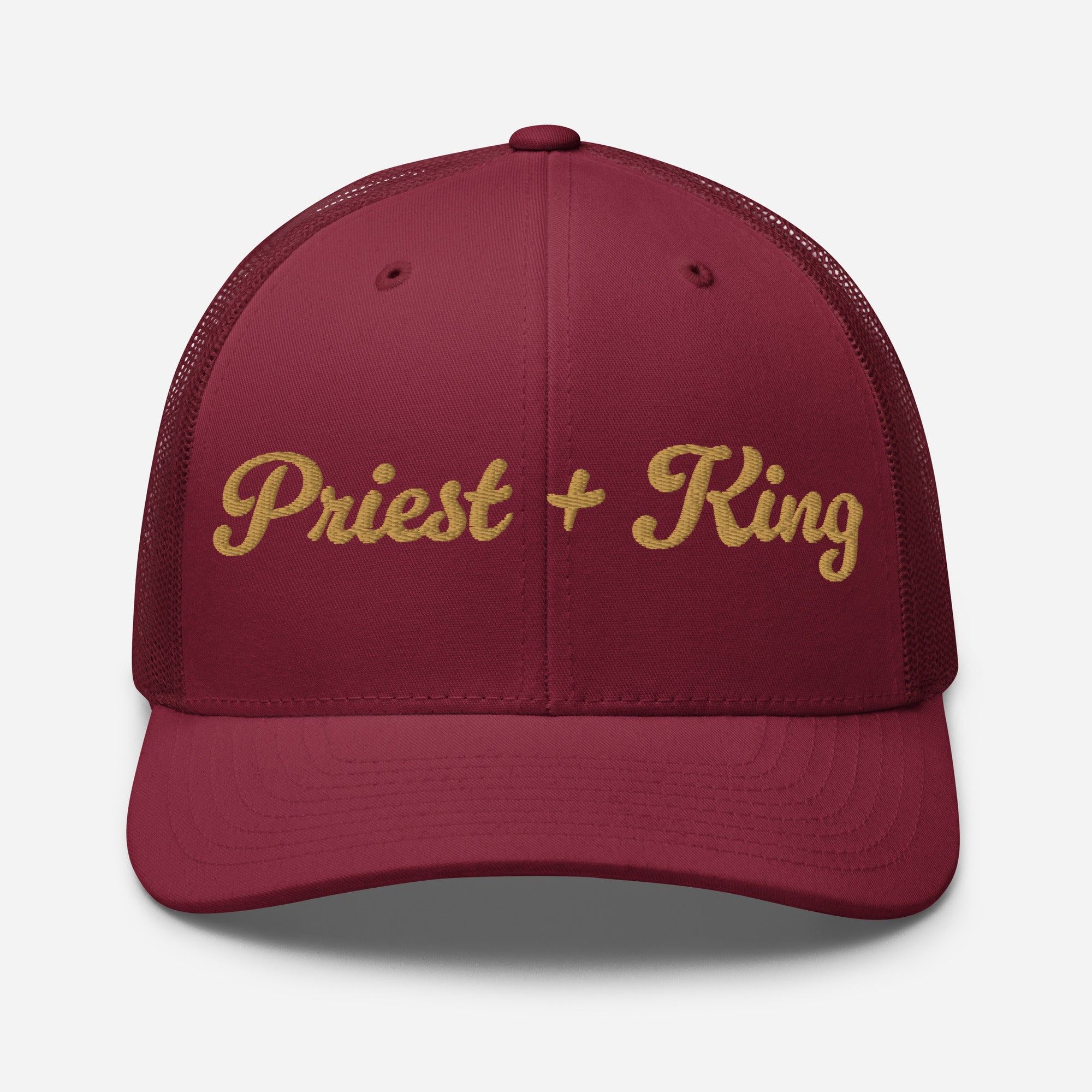 Priest + King High Stakes Embroidered Trucker