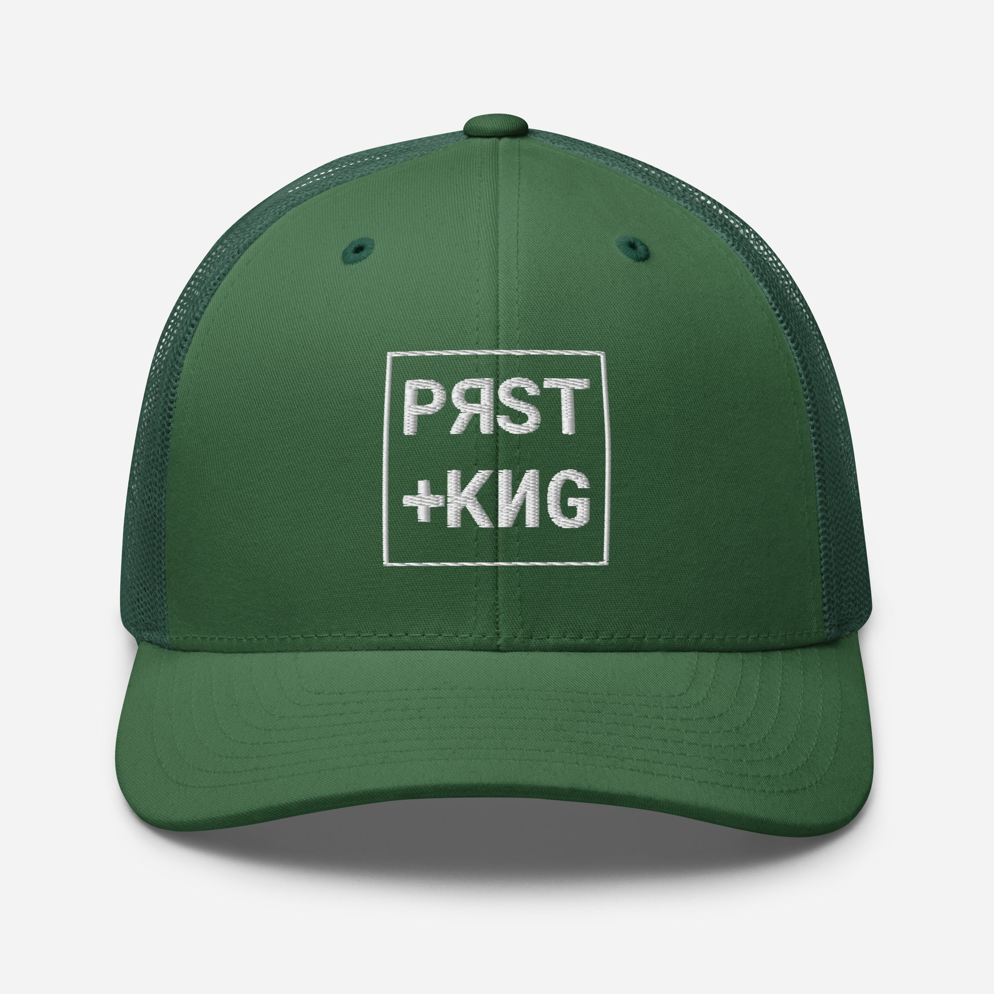 PRST+KNG Box Embroidered Trucker