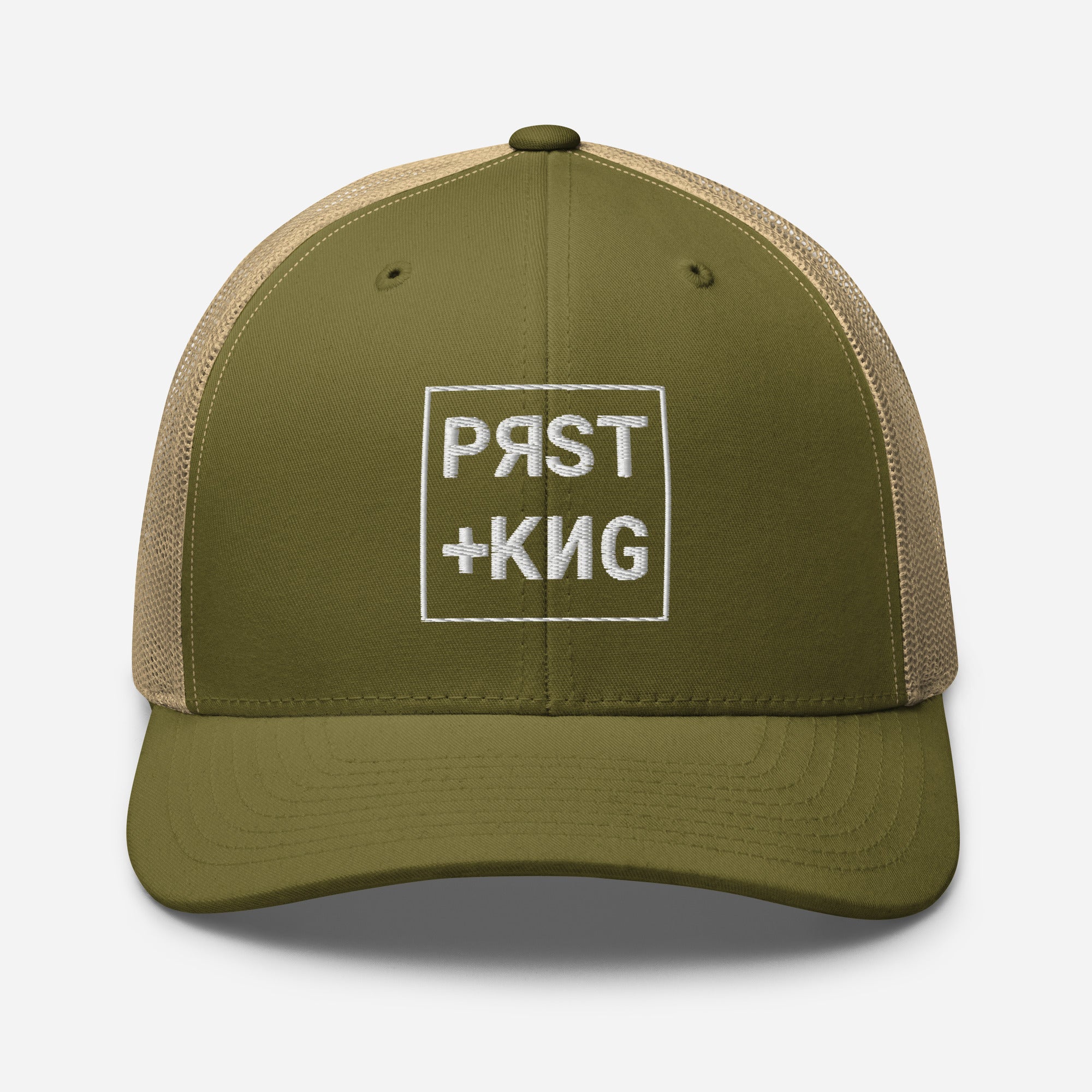 PRST+KNG Box Embroidered Trucker