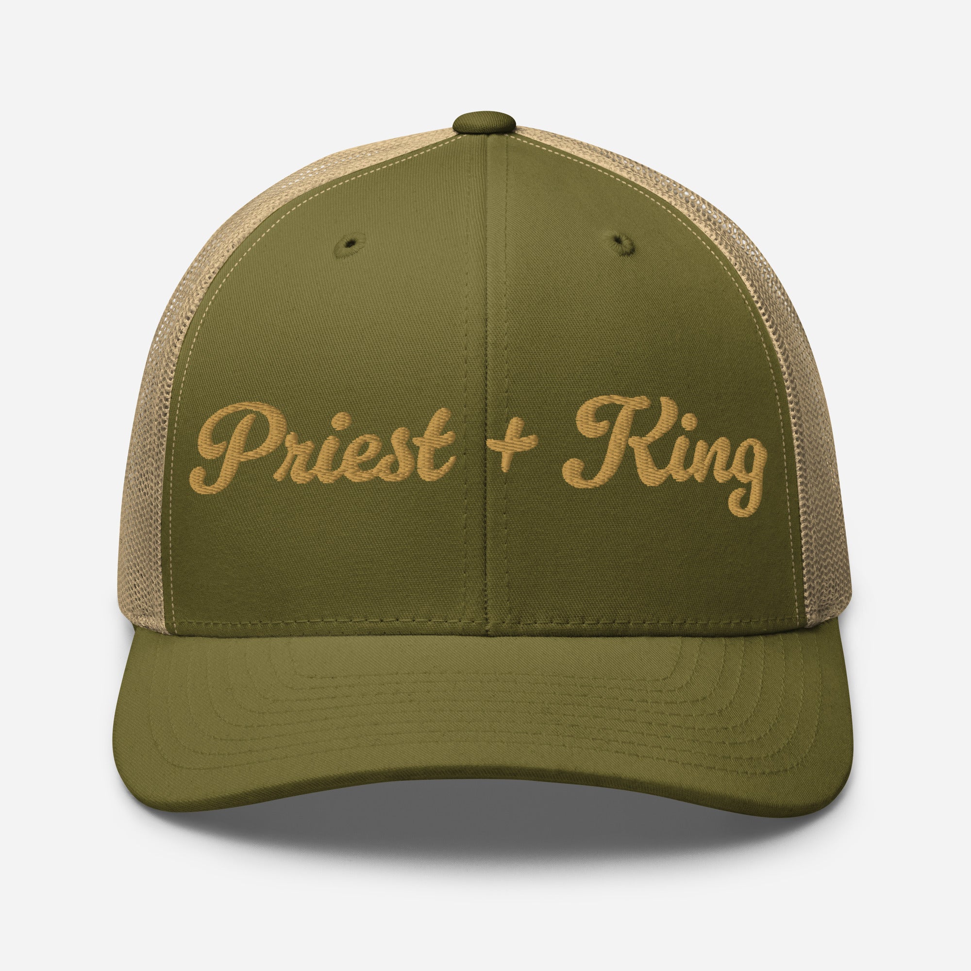 Priest + King High Stakes Embroidered Trucker