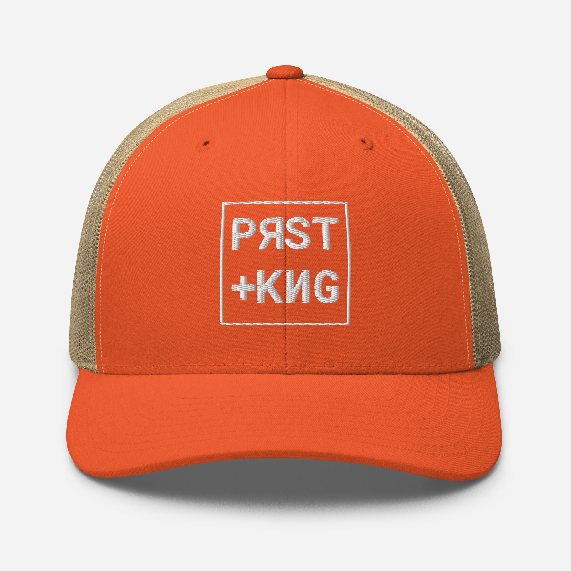 PRST+KNG Box Embroidered Trucker