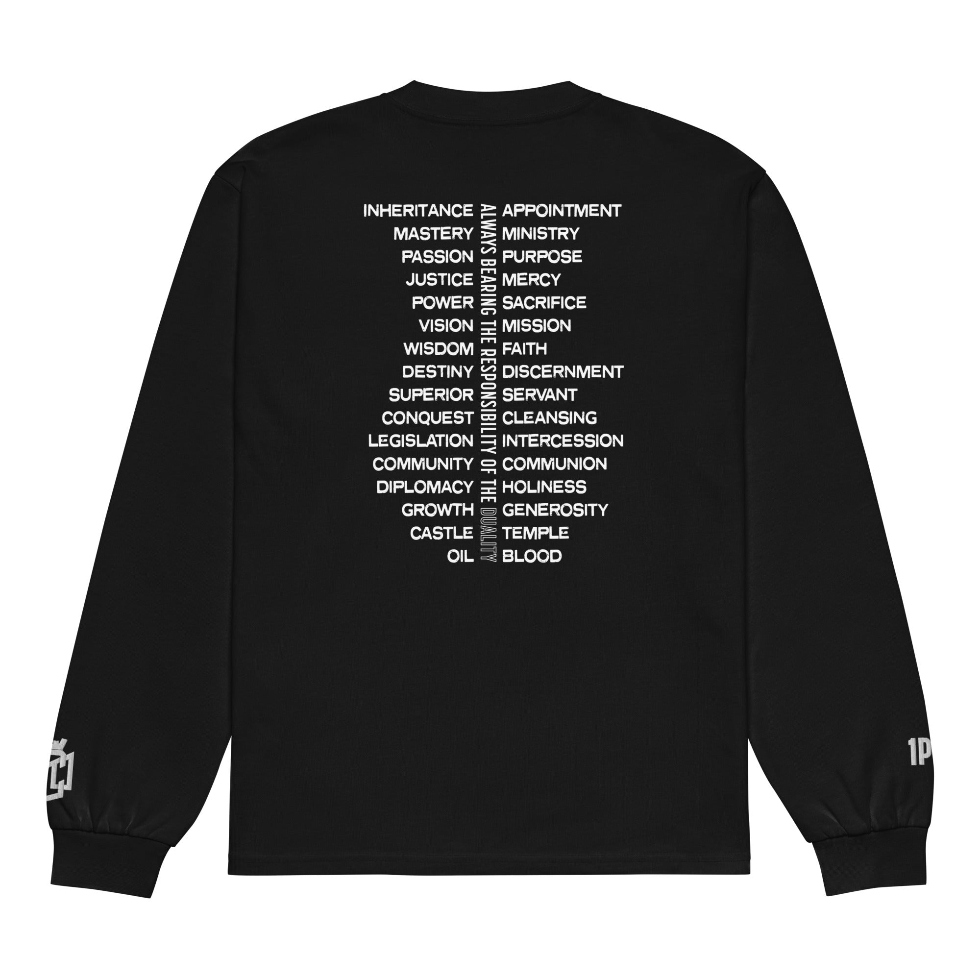The Dualities Premium Embroidered Long Sleeve Tee