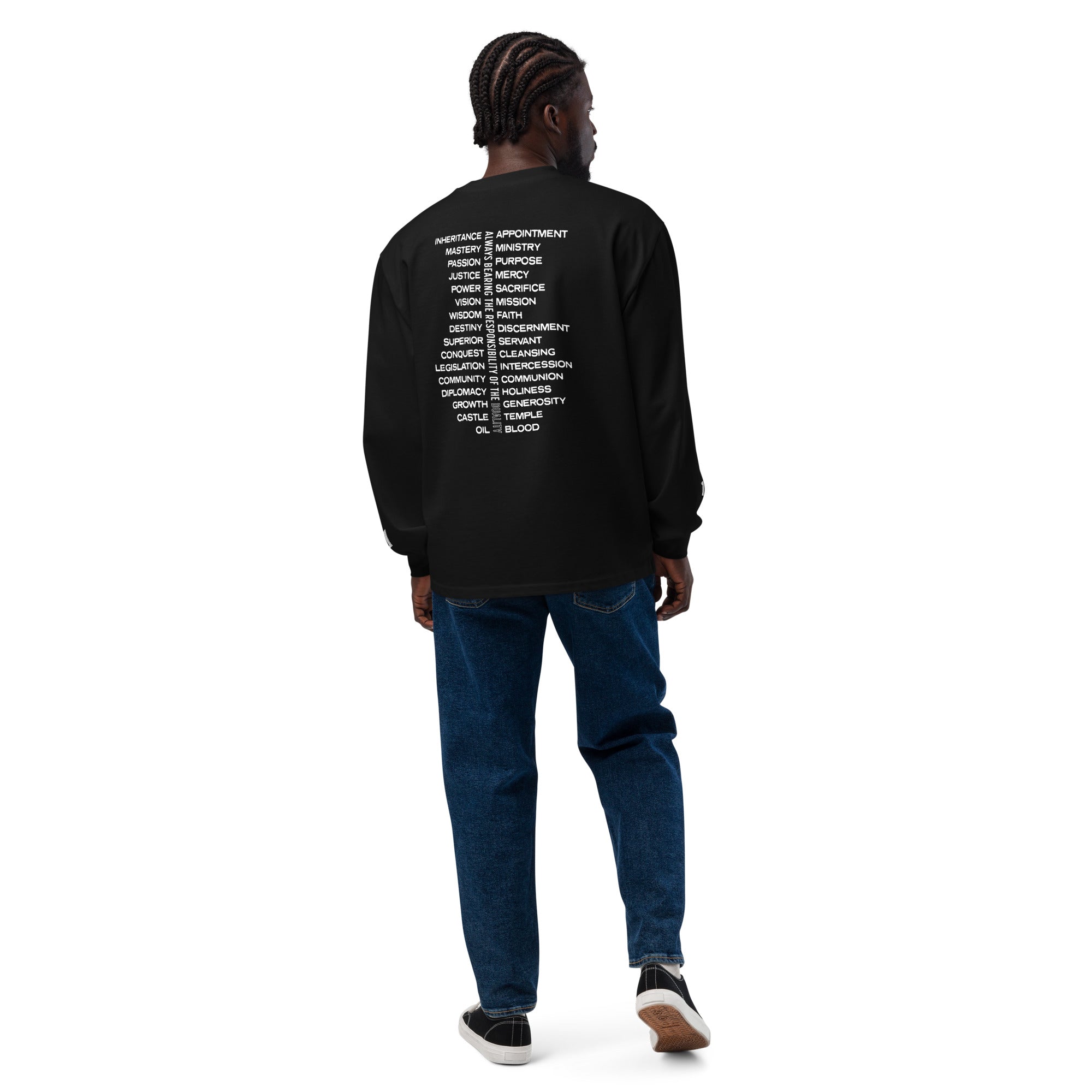 The Dualities Premium Embroidered Long Sleeve Tee